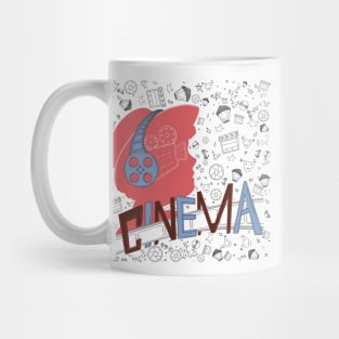 Cinema theme pattern Mug